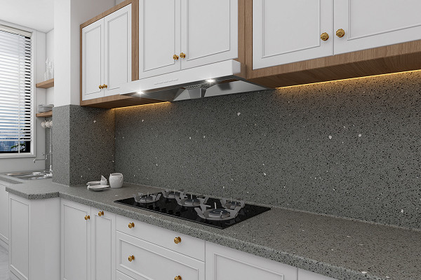 Kitchen with Grey Shimmer