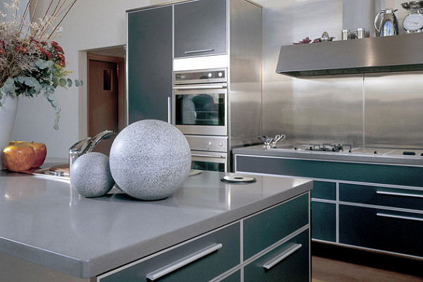 Kitchen with Concrete